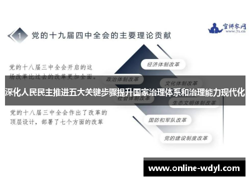 深化人民民主推进五大关键步骤提升国家治理体系和治理能力现代化